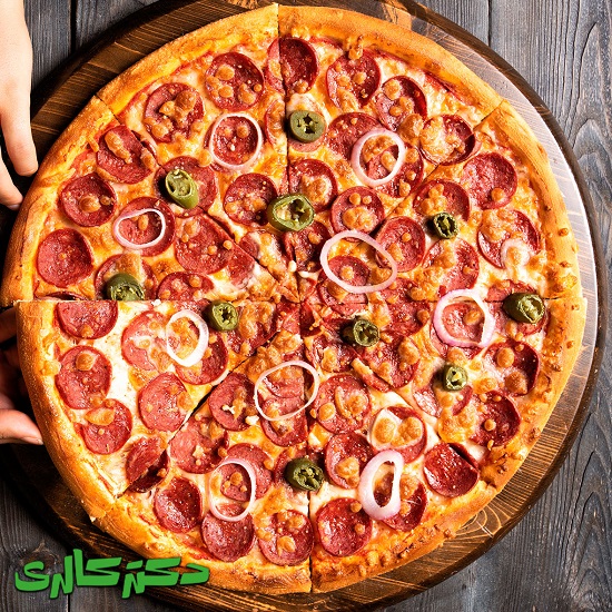  عکس پيتزا پپروني ايتاليا(نيمه آماده)